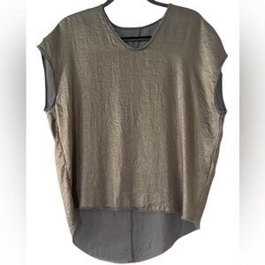 AOC (Absence of Colour) Gold Metallic Blouse – Size 1 (Small)